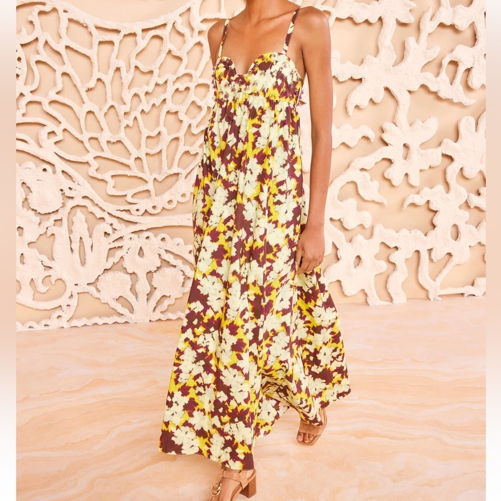 Ulla Johnson Harlan Embellished Floral Cotton Dress - Picture 3 of 5
